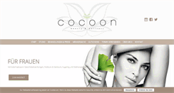 Desktop Screenshot of cocoon-beauty-wellness.de